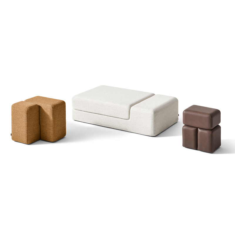 Pouf SOFT CORNERS L 45 Look Senape CASSINA