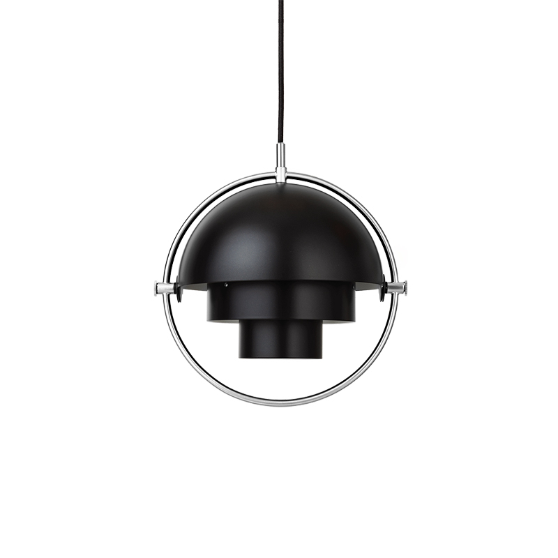 Suspension MULTI-LITE Small Chrome/ noir GUBI