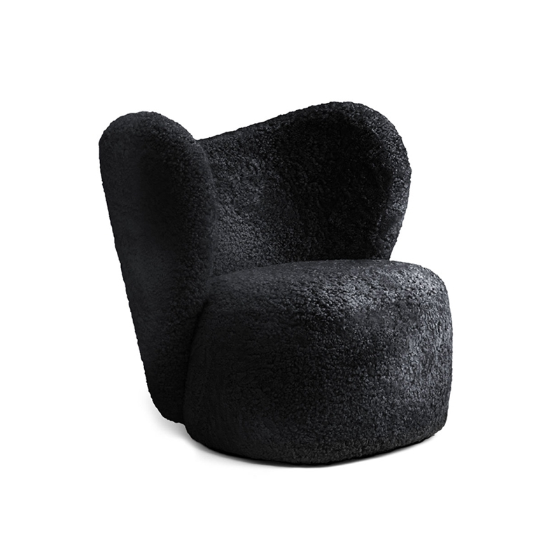 Fauteuil LITTLE BIG Sheepskin Sheepskin noir NORR11