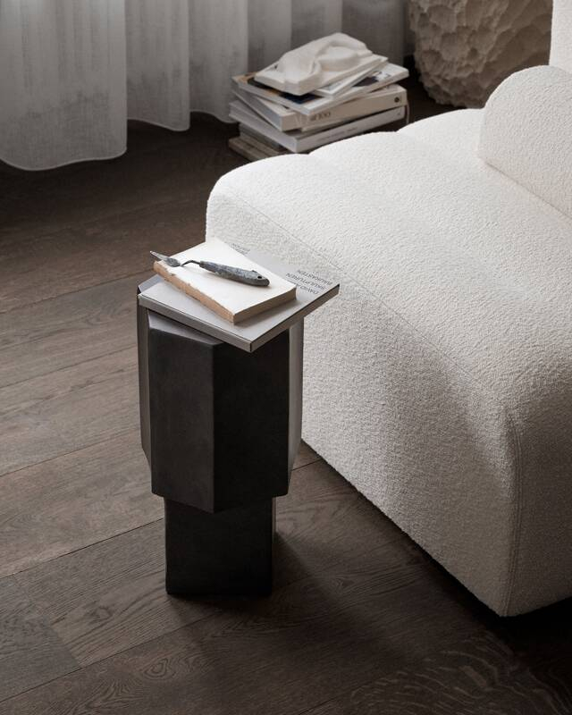 Table d'appoint guéridon QUARTZ Terre NORR11