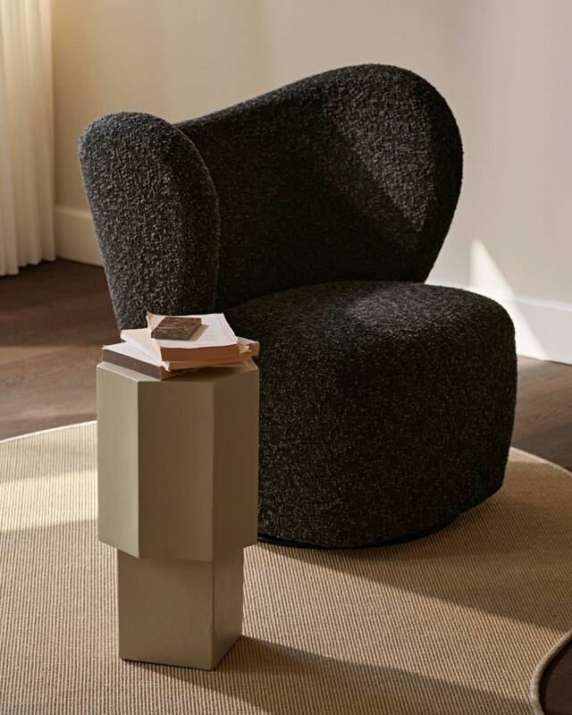Table d'appoint guéridon QUARTZ MIneral NORR11