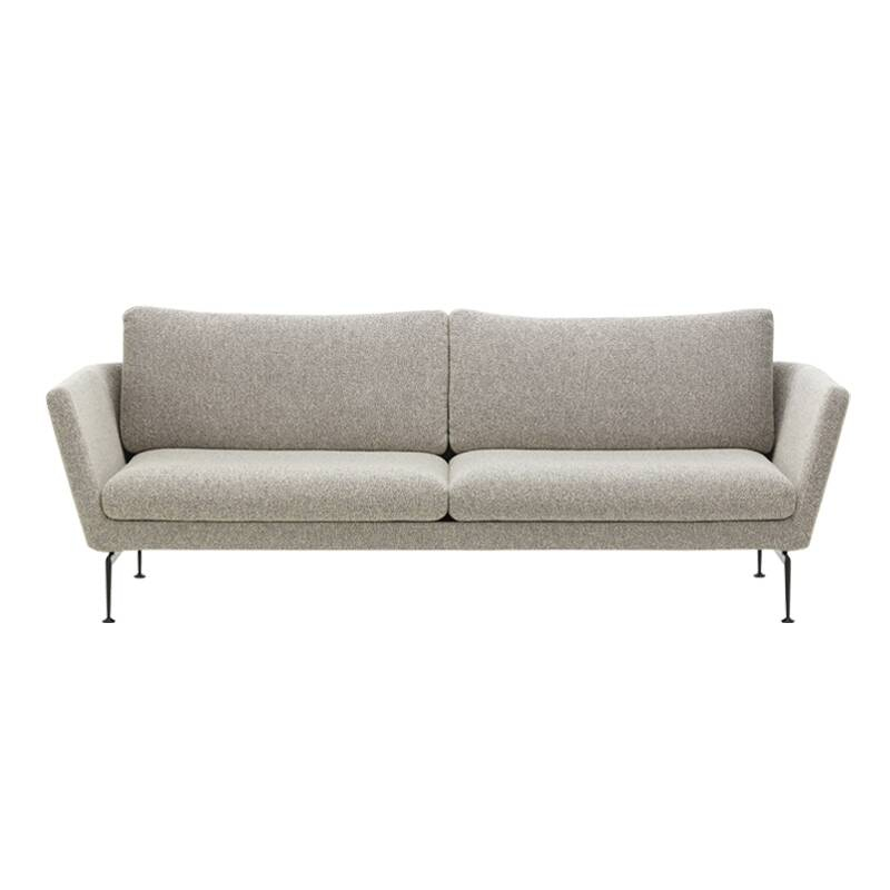 Canapé SUITA Classique 3 places Nubia 05 crème/brun foncé VITRA