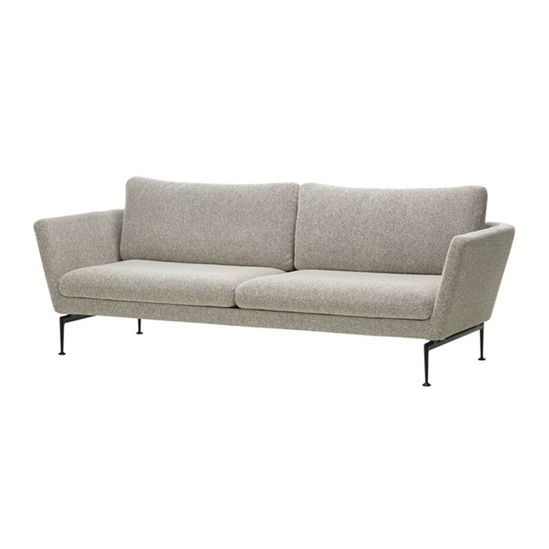 Canapé SUITA Classique 3 places Nubia 05 crème/brun foncé VITRA