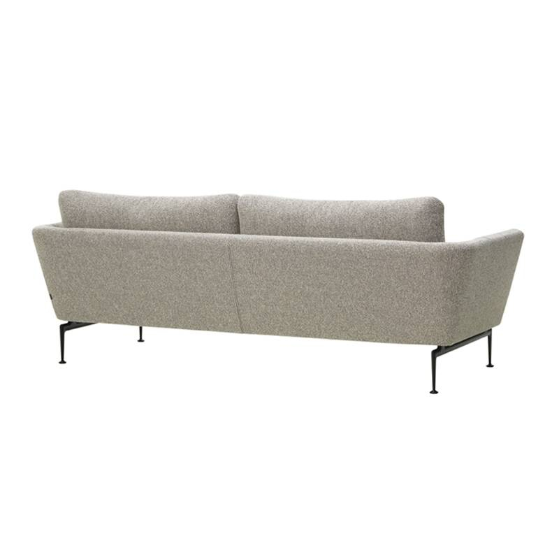 Canapé SUITA Classique 3 places Nubia 05 crème/brun foncé VITRA