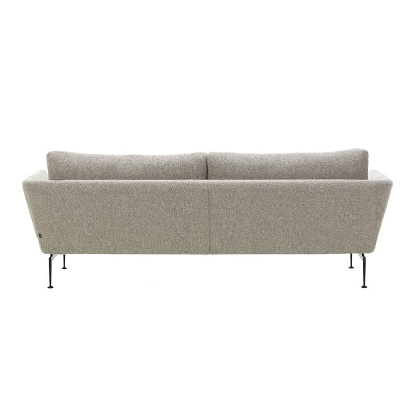 Canapé SUITA Classique 3 places Nubia 05 crème/brun foncé VITRA