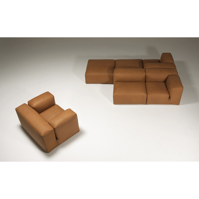 Fauteuil LE MURA Cuir Zahir 10 TACCHINI