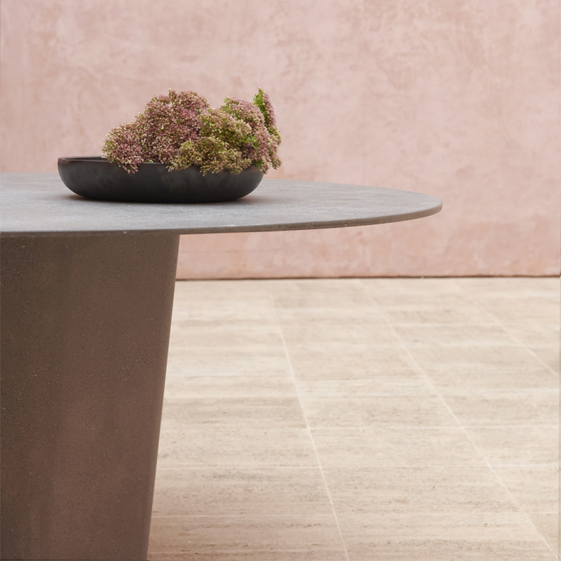 Table extérieur Table TAO Ø 160 Lin TRIBU