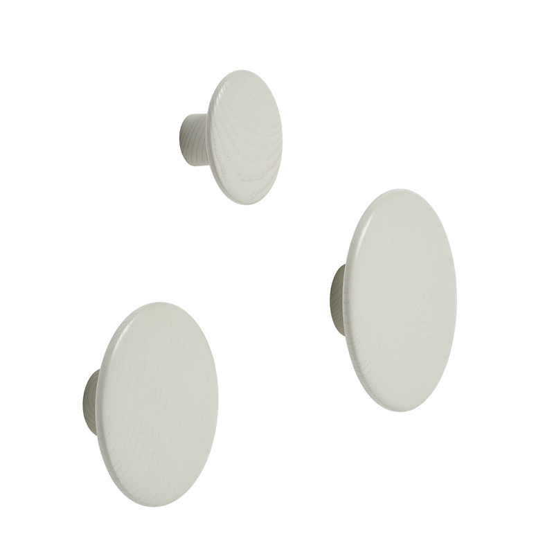Patère Design Patère DOTS Ø 17 Blanc cassé MUUTO