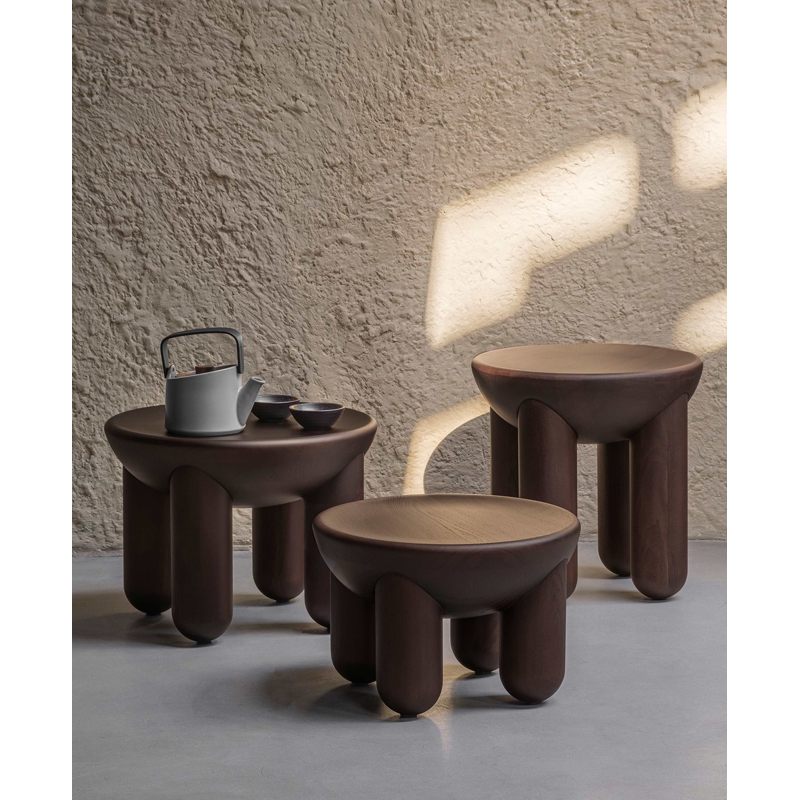 Table basse FREYJA 2 Frêne teinté marron NOOM HOME
