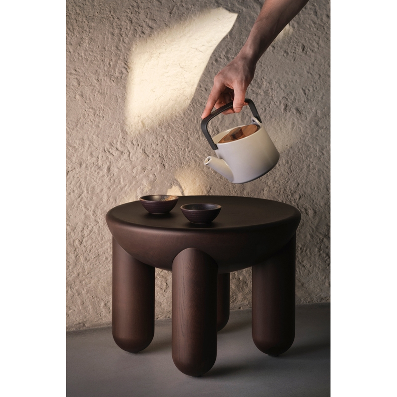 Table basse FREYJA 2 Frêne teinté marron NOOM HOME