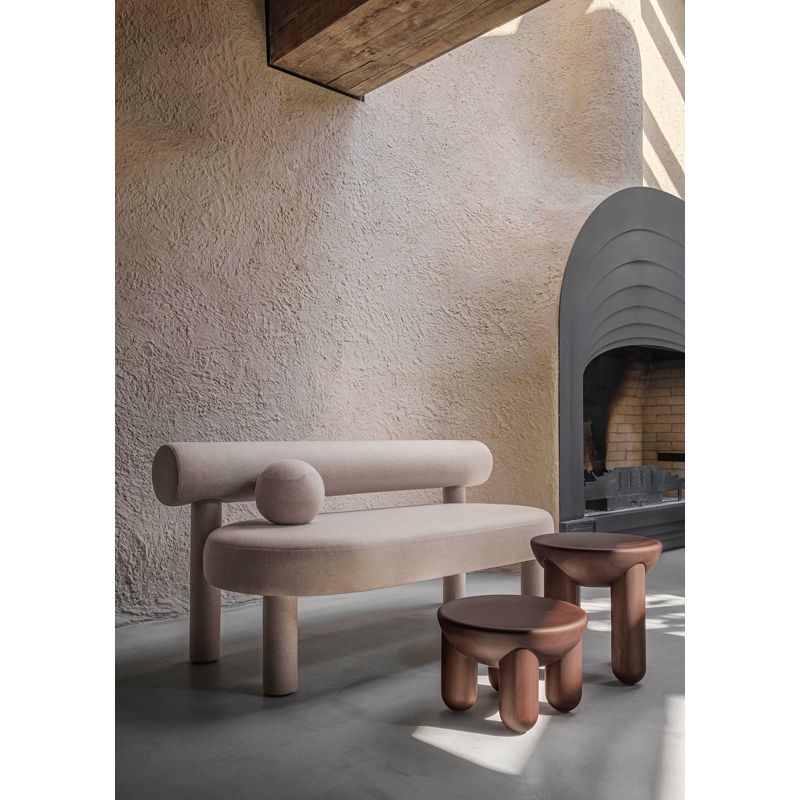 Table basse FREYJA 3 Frêne teinté marron NOOM HOME