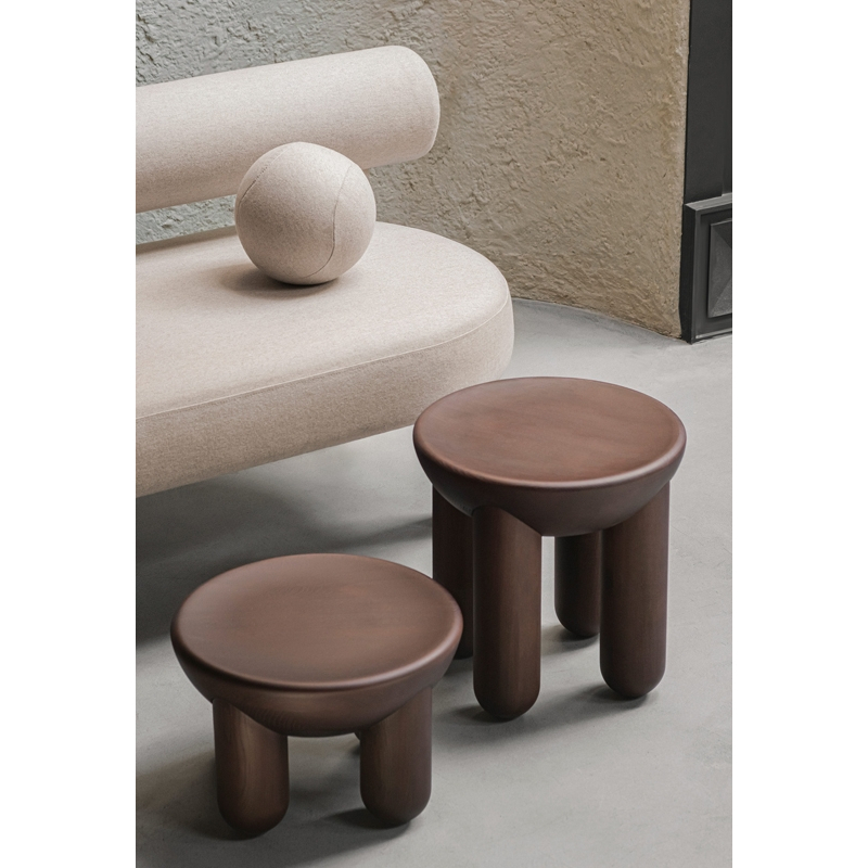Table basse FREYJA 3 Frêne teinté marron NOOM HOME