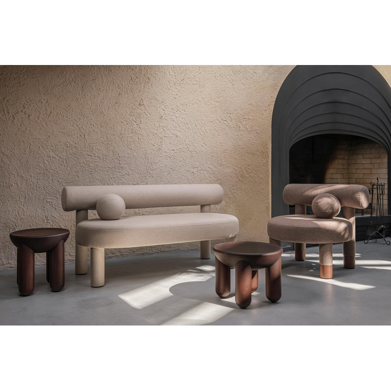 Table basse FREYJA 3 Frêne teinté marron NOOM HOME