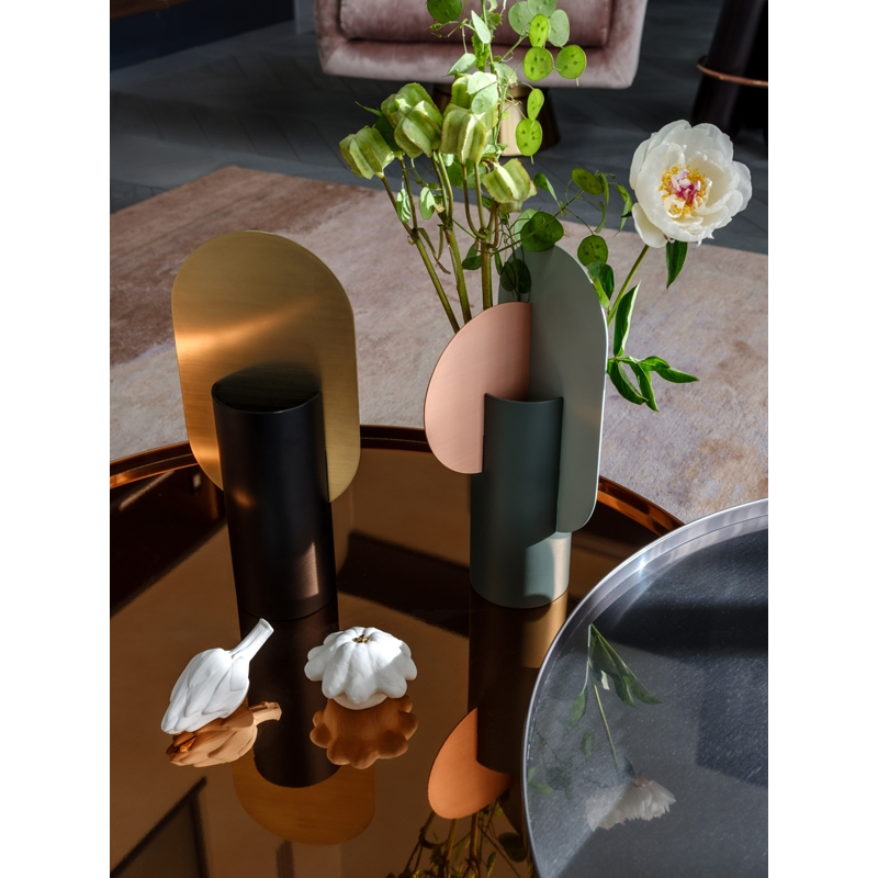Vase Vase GENKE CS1 Noir et laiton NOOM HOME