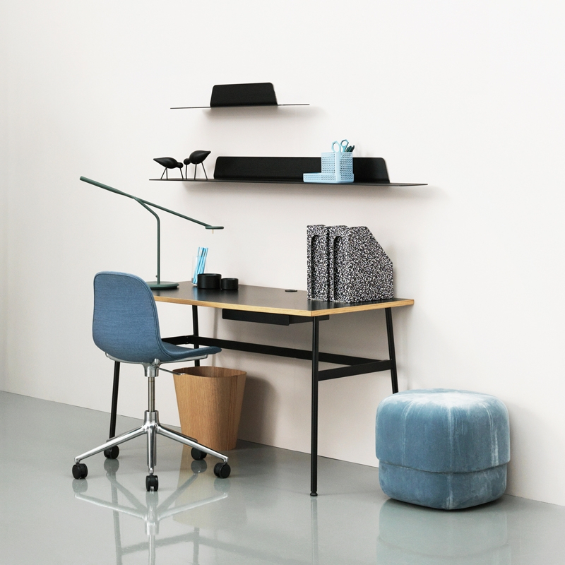 Pouf CIRCUS Small Velours gris Normann Copenhagen
