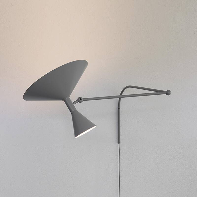 Applique LAMPE DE MARSEILLE Gris mat NEMO LIGHTING