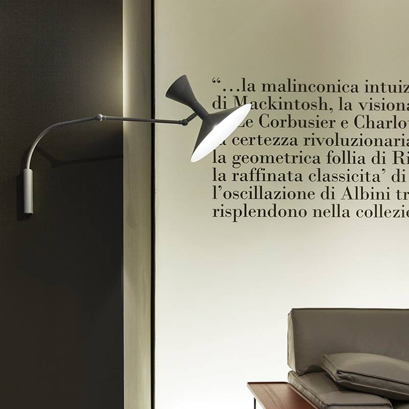 Applique LAMPE DE MARSEILLE MINI Gris mat NEMO LIGHTING
