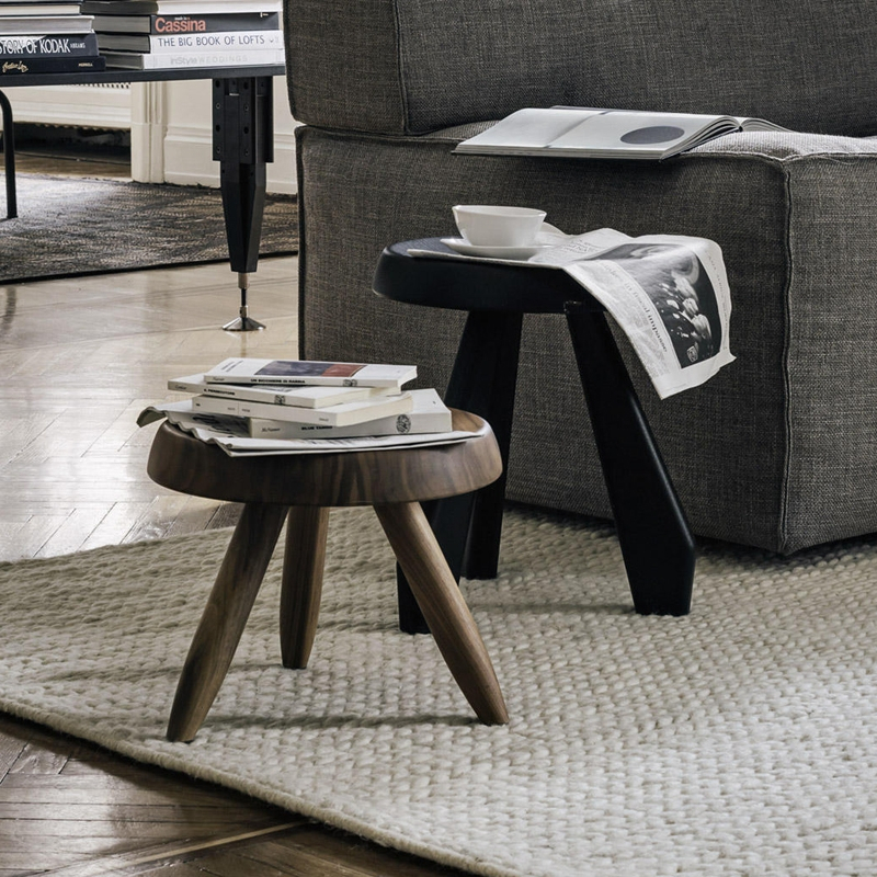Tabouret 524 BERGER Noyer CASSINA