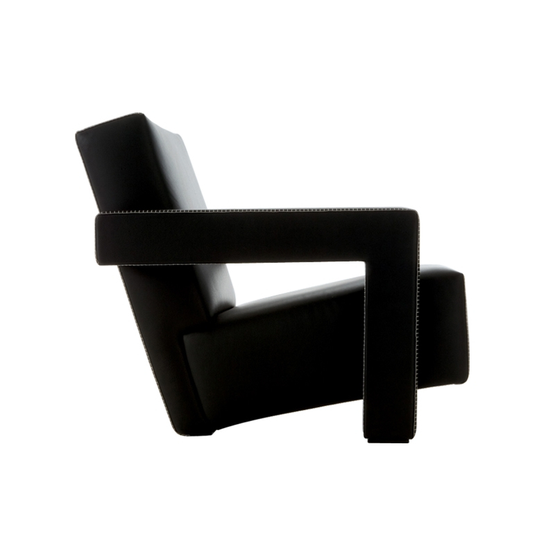 Fauteuil 637 UTRECHT cuir Noir CASSINA