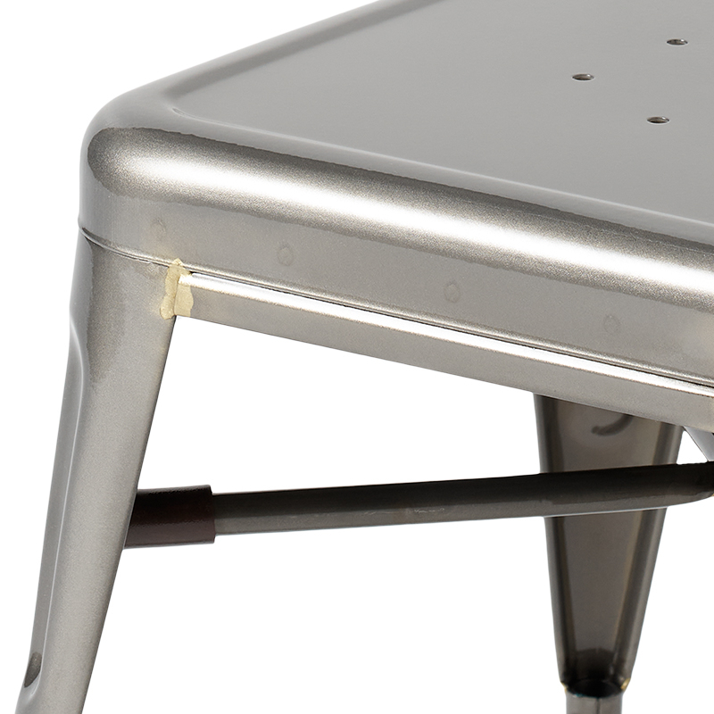 Siège enfant Tabouret enfant MOUETTE Brut verni TOLIX