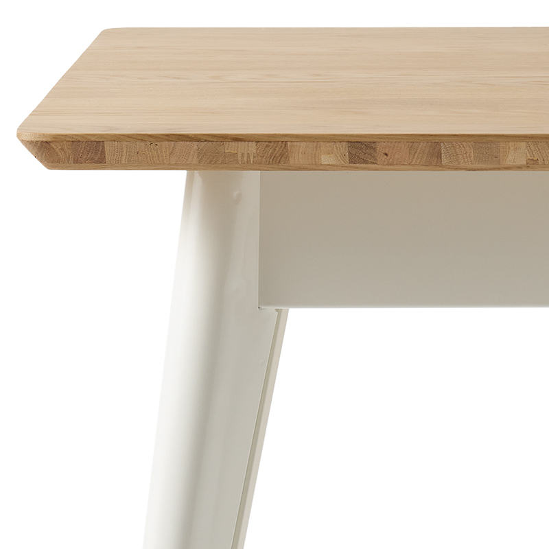 Table Table 55 70x70 plateau chêne Blanc pur TOLIX