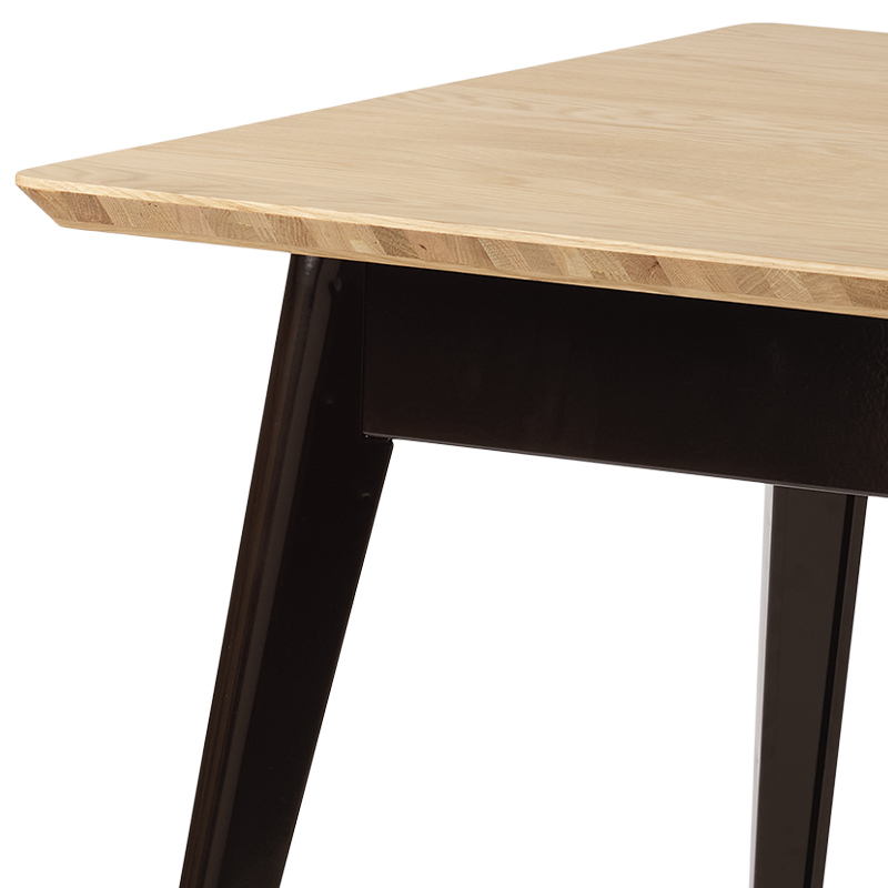 Table Table 55 70x70 plateau chêne Brun noir TOLIX
