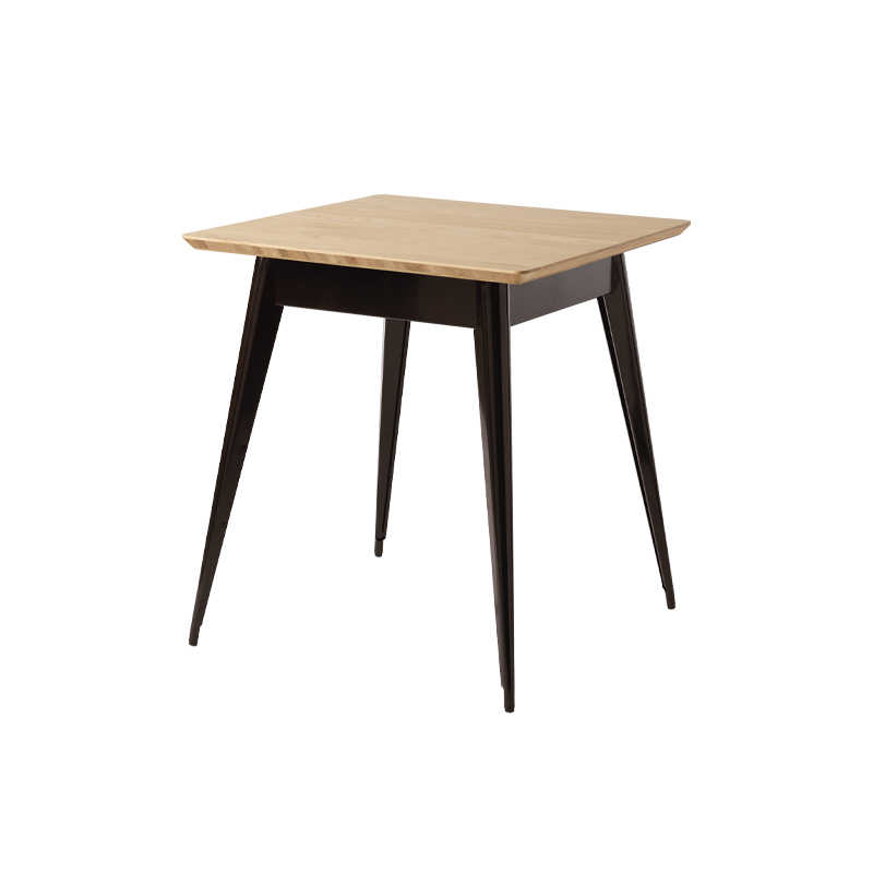 Table Table 55 70x70 plateau chêne Brun noir TOLIX