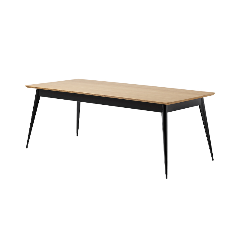 Table Table 55 200x95 plateau chêne Noir TOLIX