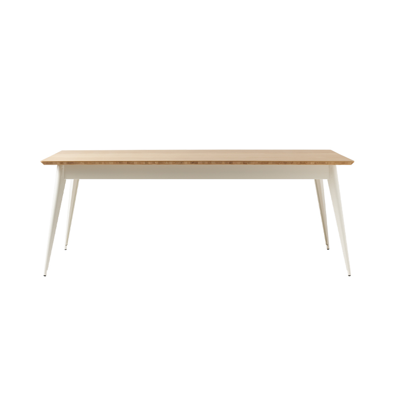 Table Table 55 200x95 plateau chêne Blanc pur TOLIX