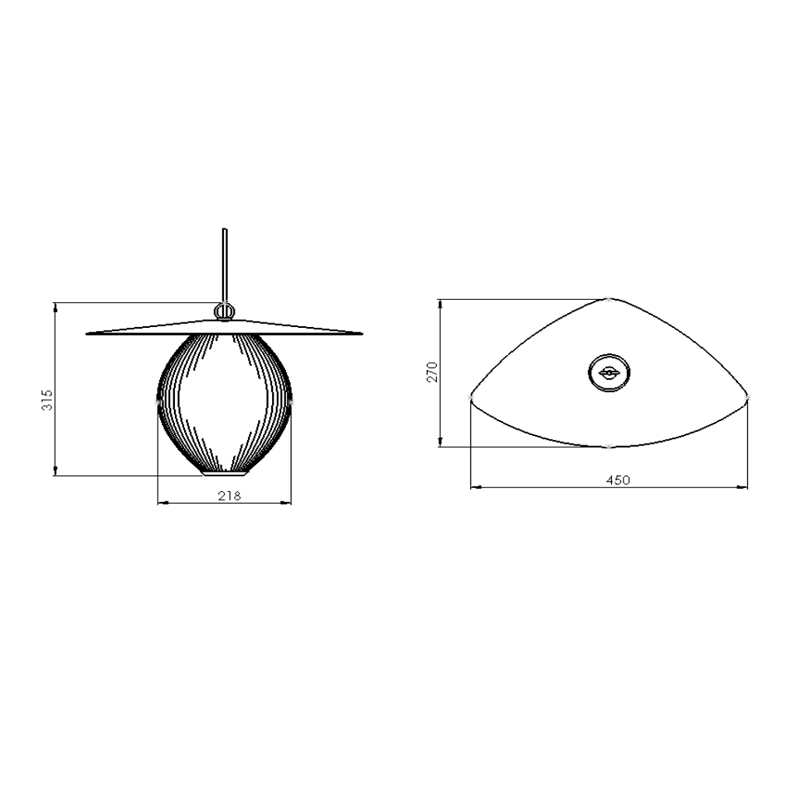Suspension SATELLITE Noir GUBI
