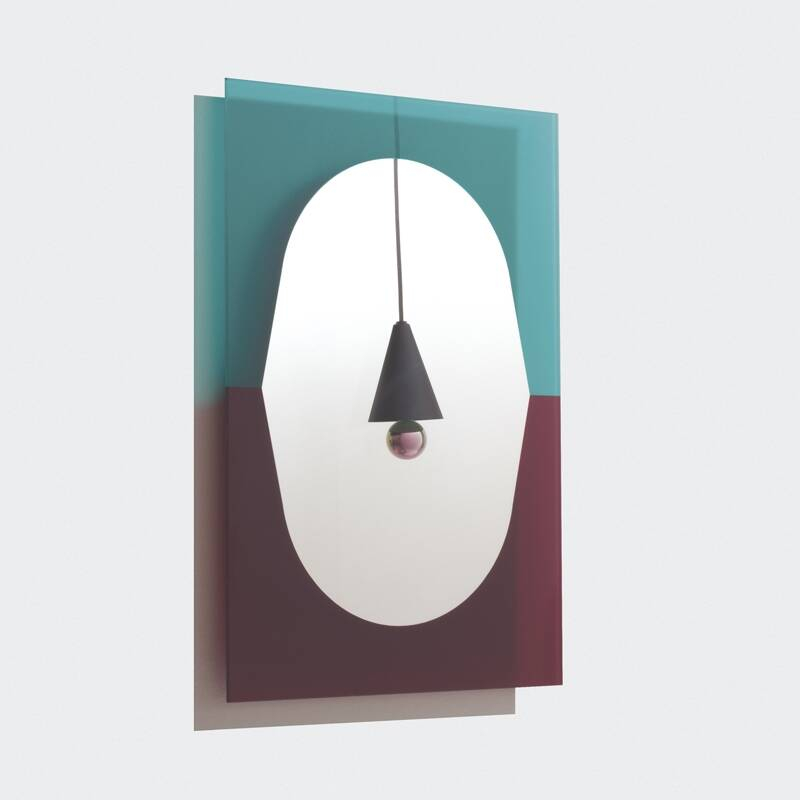 Miroir Miroir WANDER 40x55 Emeraude/ griotte PETITE FRITURE