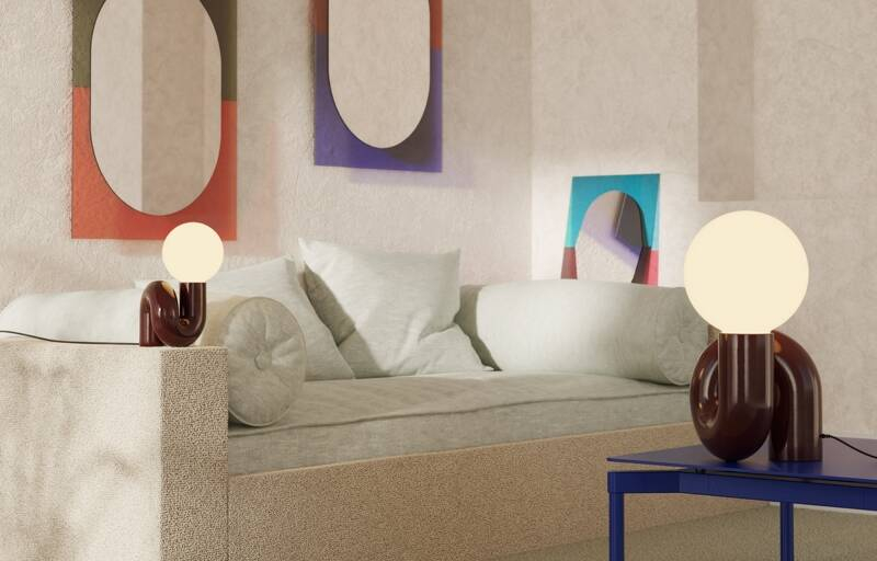 Miroir Miroir WANDER 40x55 Emeraude/ griotte PETITE FRITURE