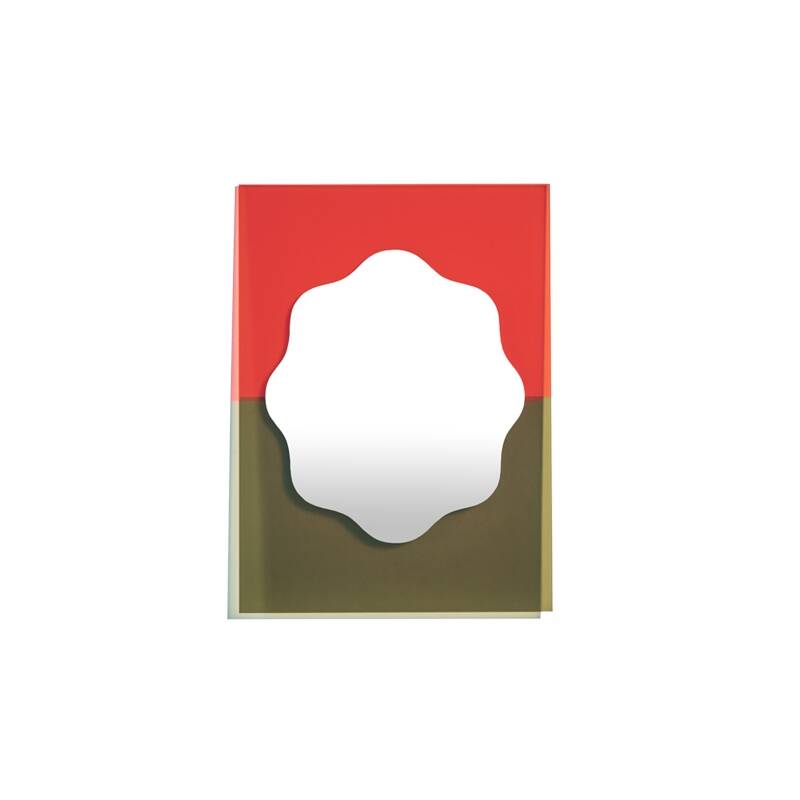 Miroir Miroir WANDER 40x55 Vermillon/ kaki PETITE FRITURE