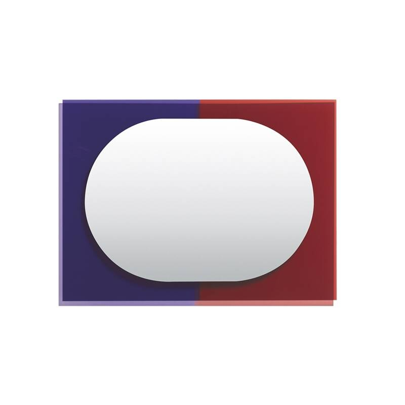Miroir Miroir WANDER 67x90 Violet/ rouge brun PETITE FRITURE