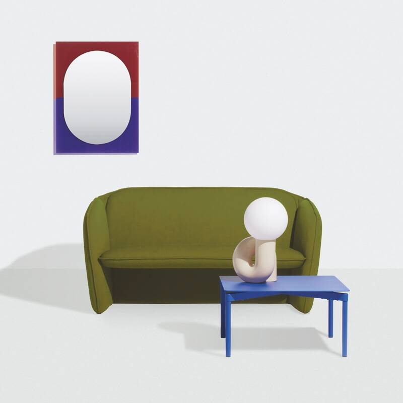 Miroir Miroir WANDER 67x90 Violet/ rouge brun PETITE FRITURE