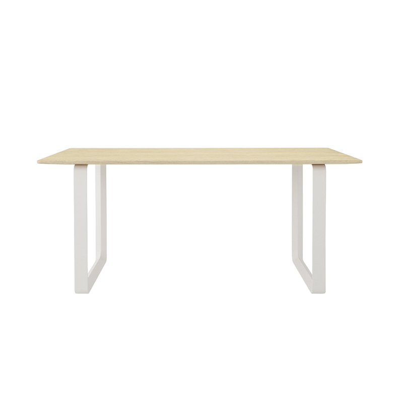Table 70/70 Chêne massif Chêne/ blanc MUUTO