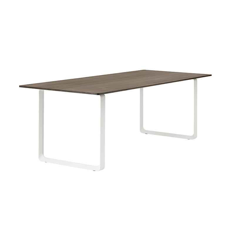 Table 70/70 Chêne massif Chêne fumé/ blanc MUUTO