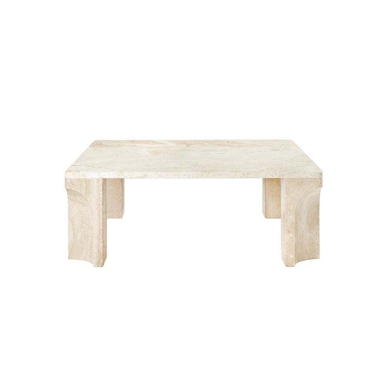 DORIC 80x80 Travertin blanc neutre