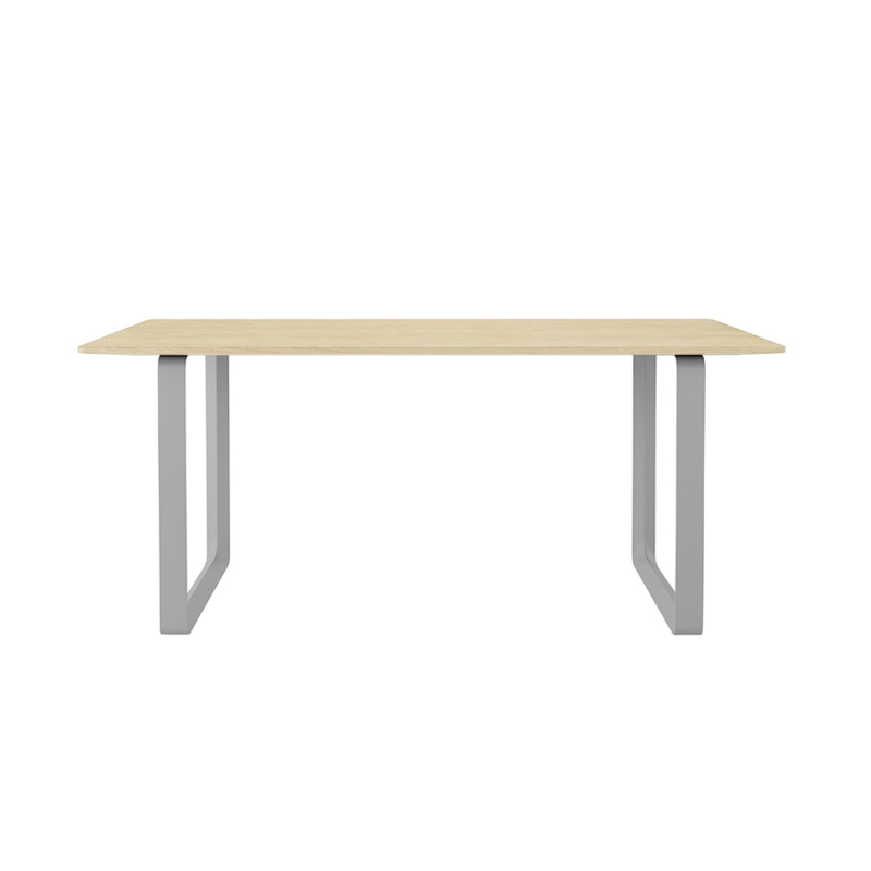 Table 70/70 Chêne massif Chêne/ gris MUUTO