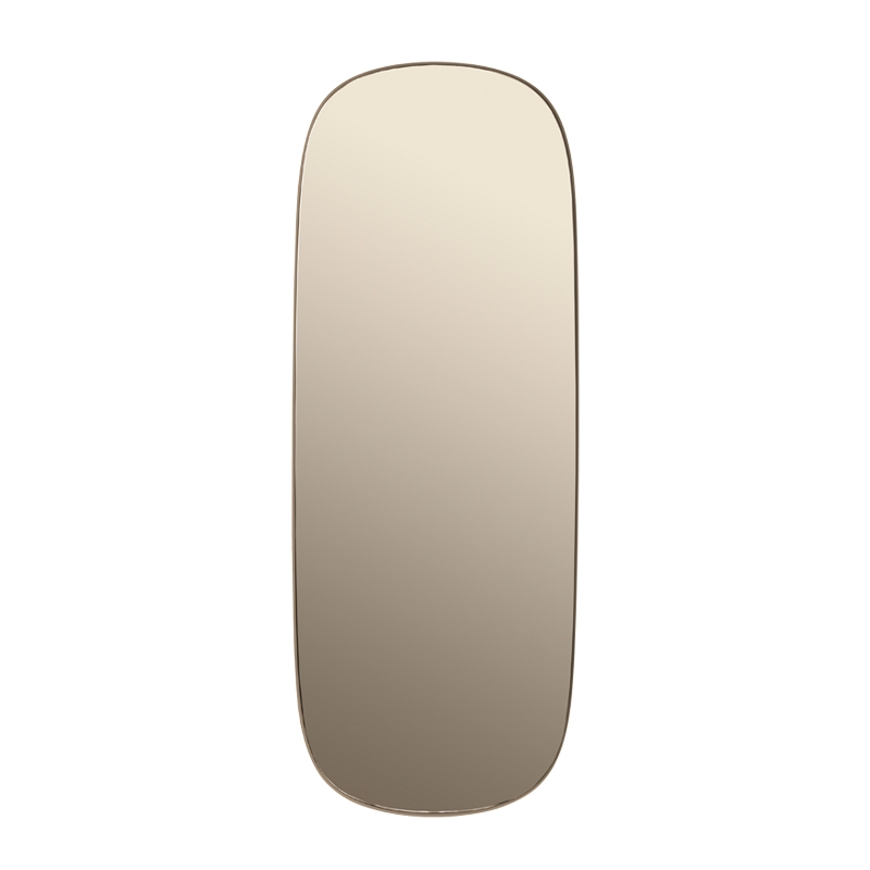 Miroir MIROIR FRAMED LARGE Taupe/ Verre taupe MUUTO