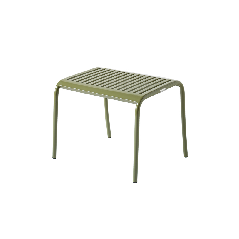 Pouf extérieur Repose-pieds PATIO LAMES Vert jonc TOLIX