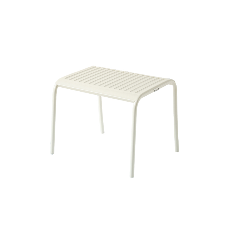 Repose-pieds PATIO LAMES  Blanc perlé