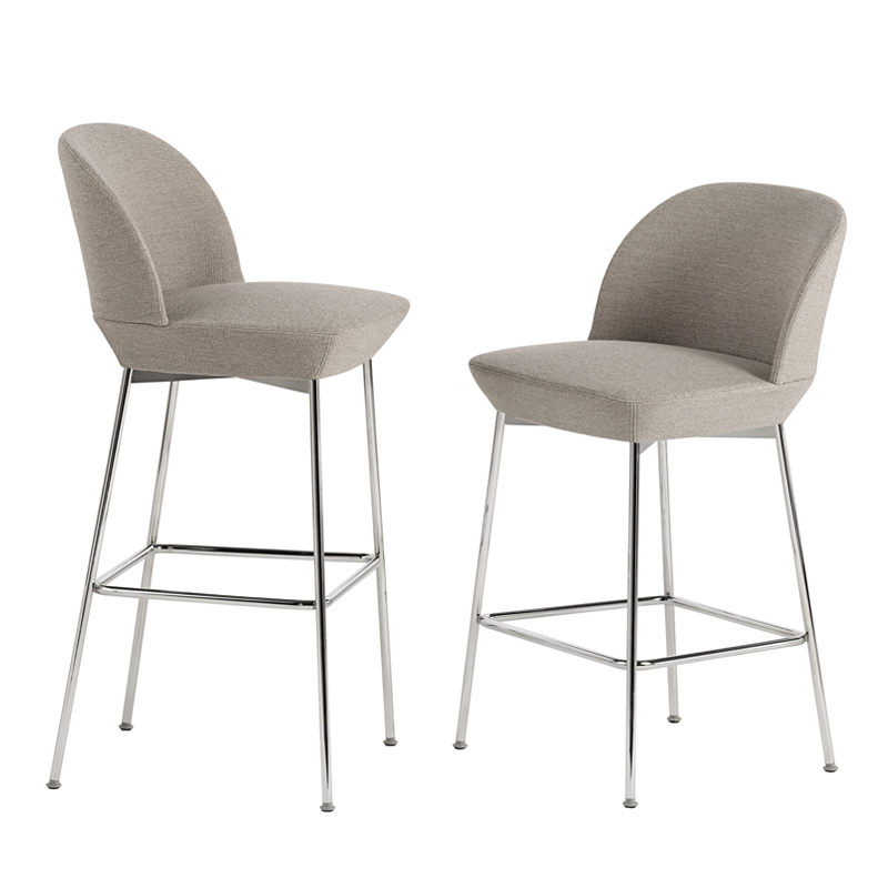 Tabouret haut OSLO Ocean 32/ chrome MUUTO