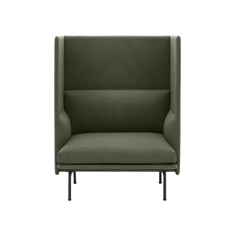 Fauteuil OUTLINE HIGHBACK 1 place Fiord 961 MUUTO