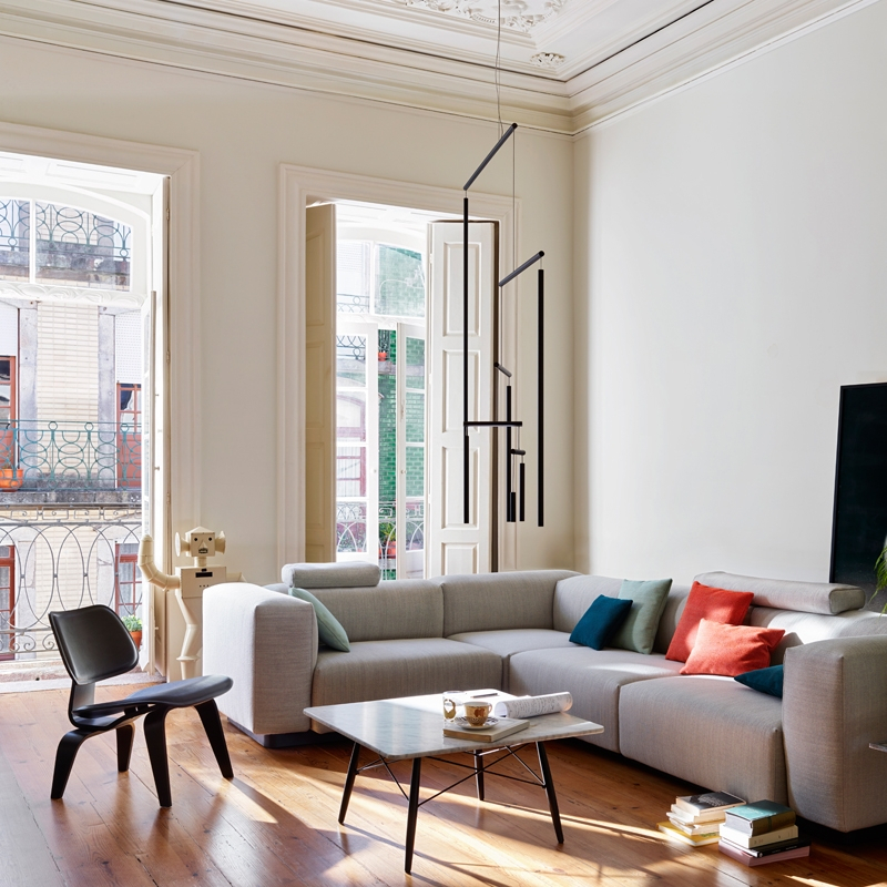 Table basse EAMES COFFEE TABLE 76x76 Blanc VITRA