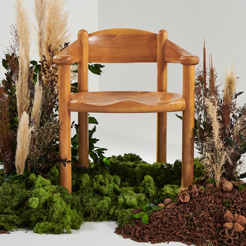 Chaise DAUMILLER Pin doré GUBI