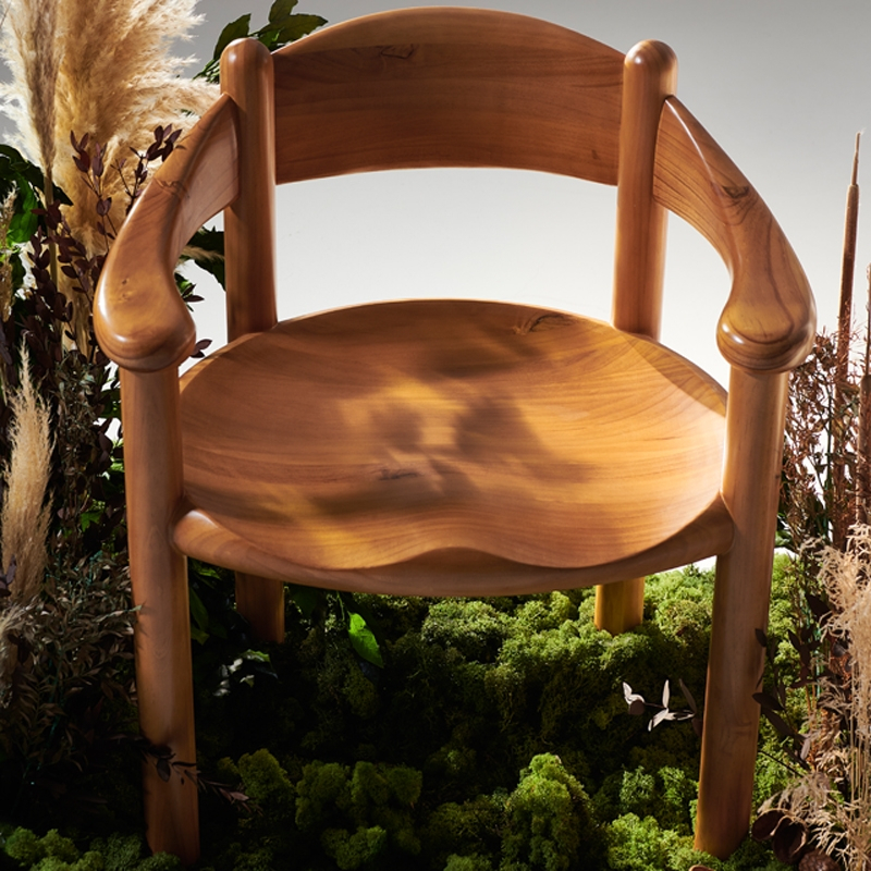 Chaise DAUMILLER Pin doré GUBI