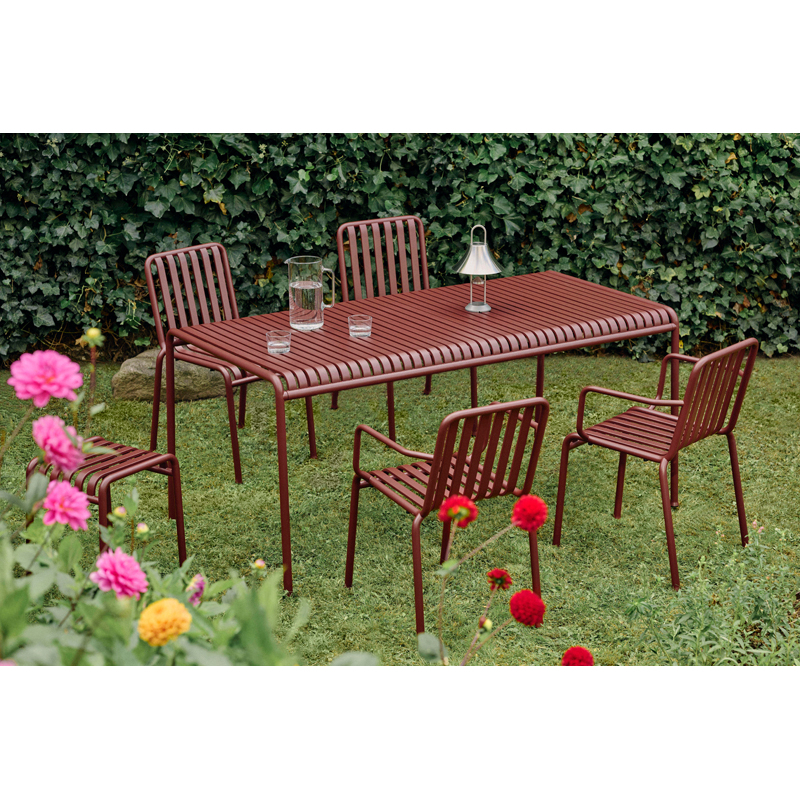 Chaise extérieur PALISSADE Rouge fer HAY