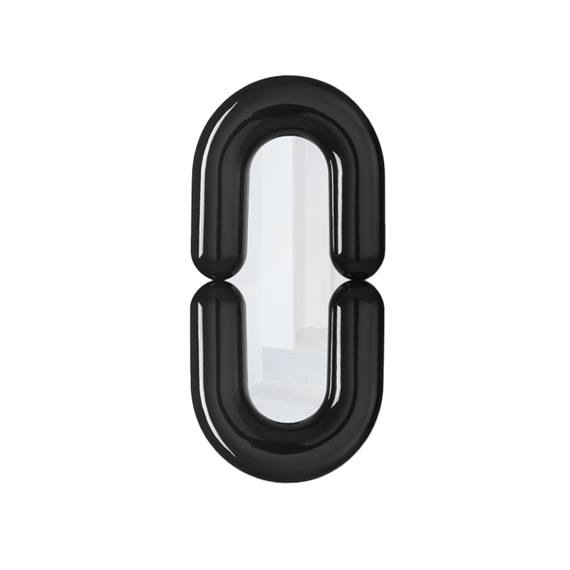 Miroir Miroir ZODIAC L Noir MOUSTACHE