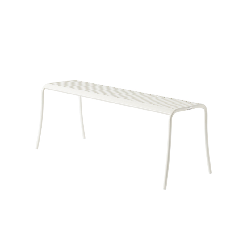 Banc extérieur Banc PATIO LAMES Blanc pur TOLIX